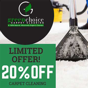 Green Choice is giving Carpet Cleaning offer 20% off in New York City